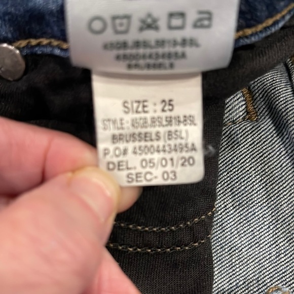 Joe’s Jeans Cuffed Crop Sz 25 denim jeans frayed bottom. Excellent condition. - Picture 4 of 7
